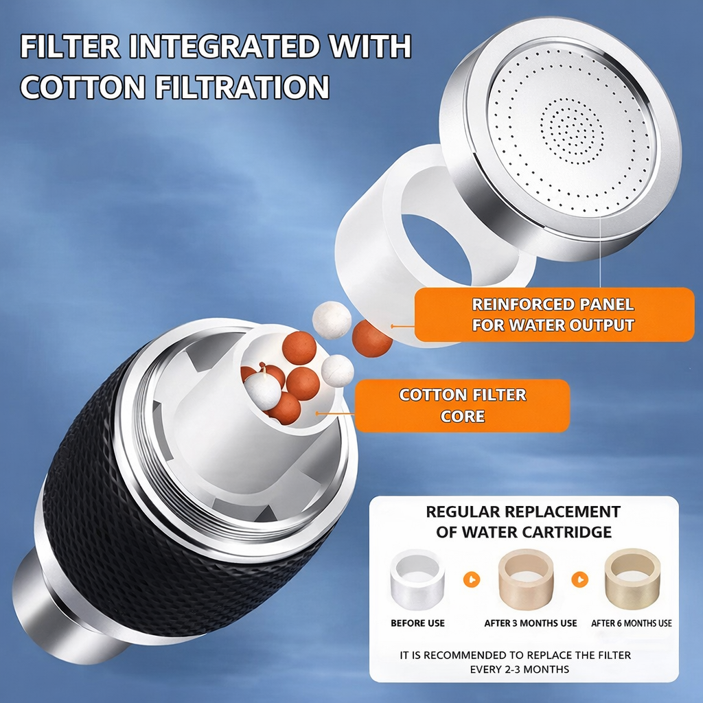 360° Rotating Faucet Extender Adapter | Swivel Sprayer for Easy Kitchen Cleaning