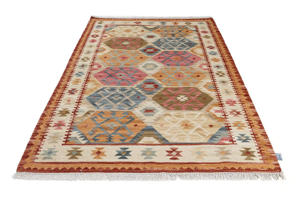 Tappeto Kilim Kaban - stile etnico lana intrecciata a mano