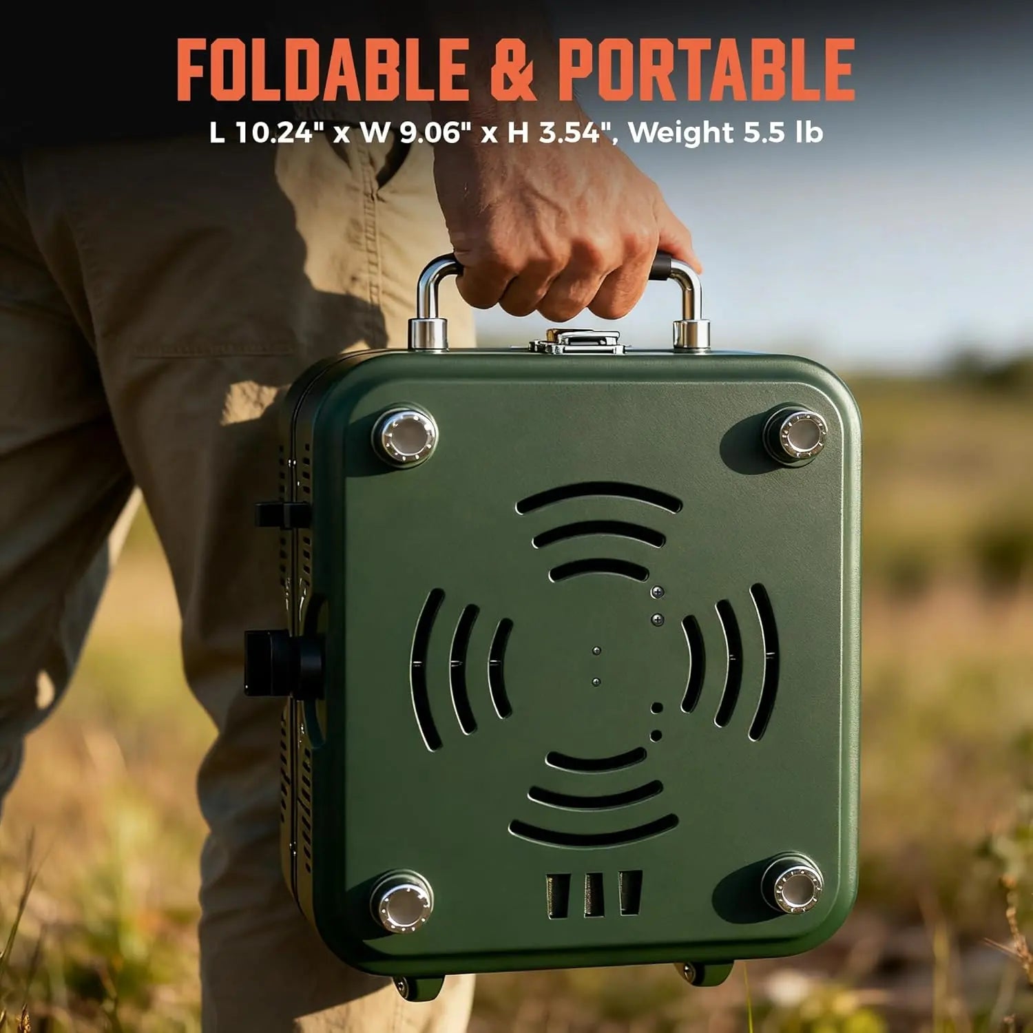 Portable Camp Stove 2 Burner Propane Gas Stove for Camping and Emergency Use