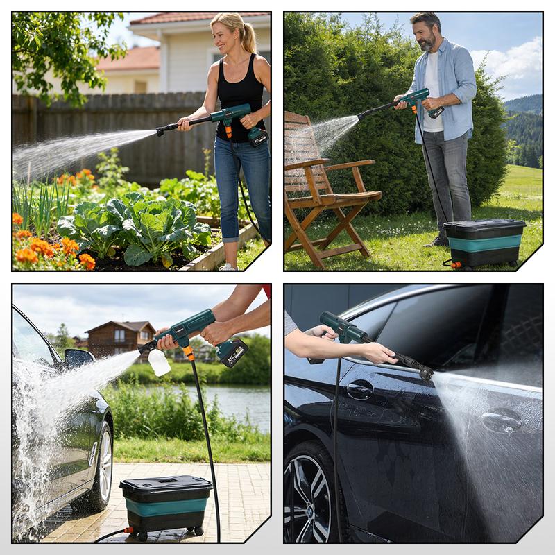 200Bar Brushless Cordless Pressure Washer with 21V Battery Compatibility