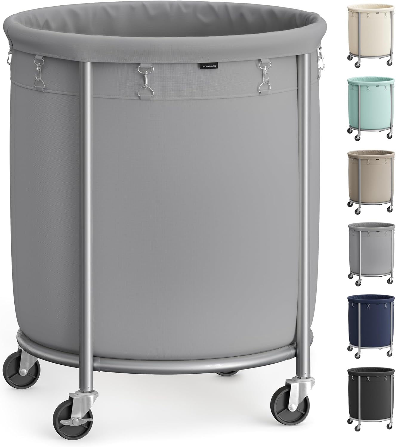 Heavy-Duty Rolling Laundry Basket Extra Large Storage Cart
