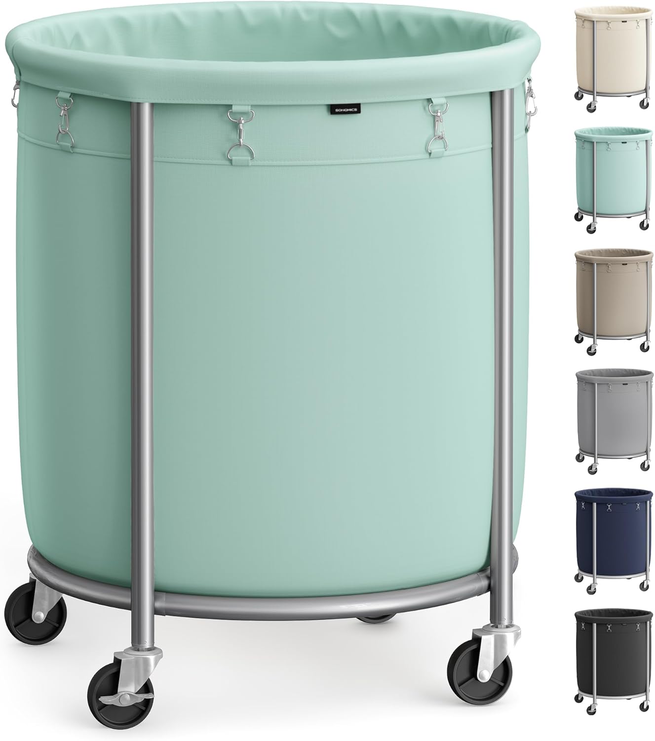 Heavy-Duty Rolling Laundry Basket Extra Large Storage Cart