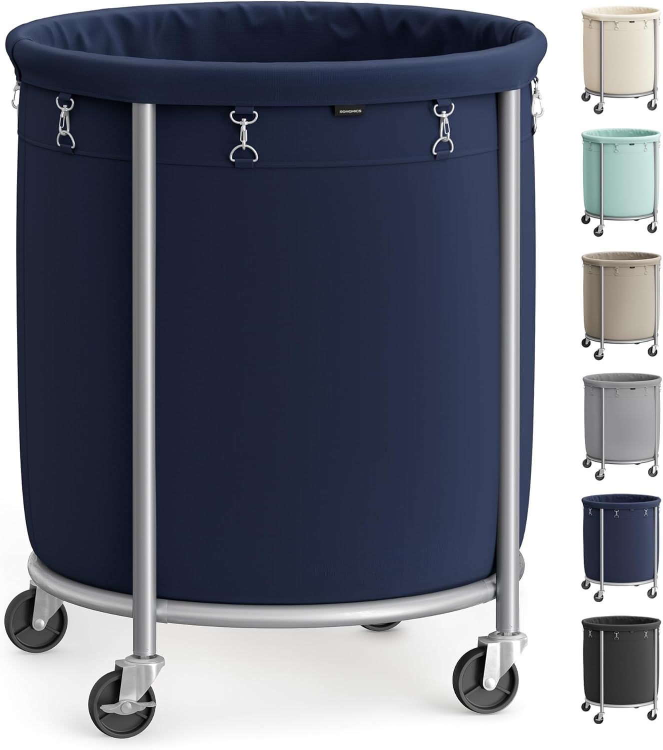 Heavy-Duty Rolling Laundry Basket Extra Large Storage Cart
