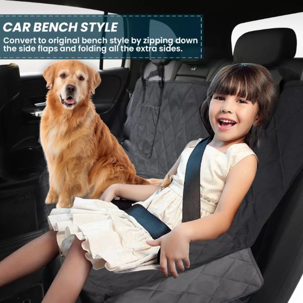 Waterproof Dog Car Seat Cover for Back Seat Pet Protector