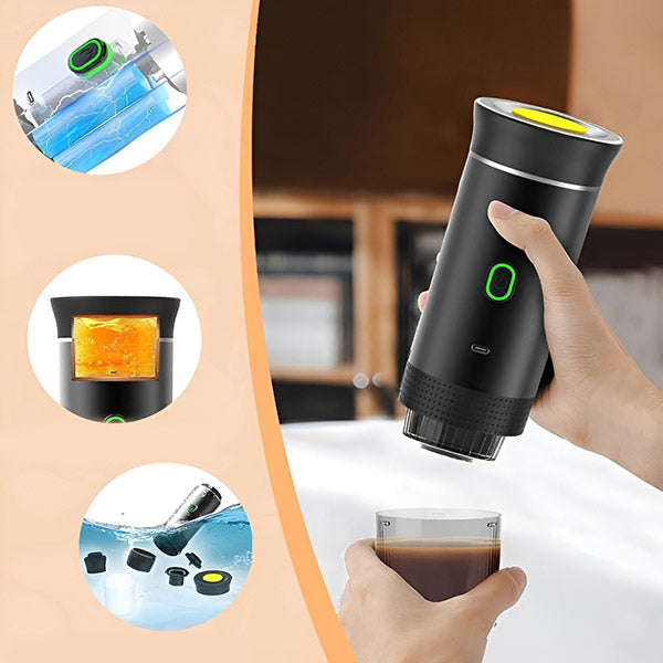 3-in-1 Portable Espresso Coffee Machine for Camping Travel Office