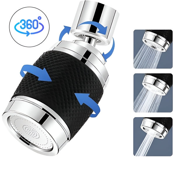 360° Rotating Faucet Extender Adapter | Swivel Sprayer for Easy Kitchen Cleaning