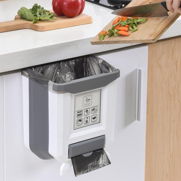 Foldable Kitchen Trash Bin Collapsible Waste Bin for Home