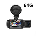 1080P HD Front & Rear Dash Cam with Reverse Camera – Night Vision & G-Sensor