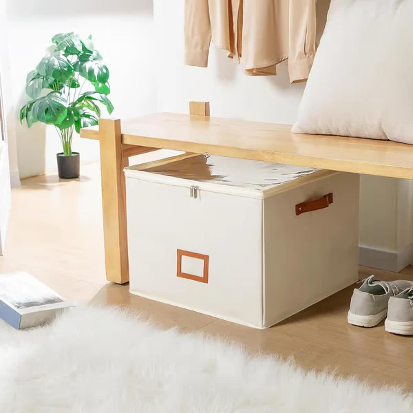 Fabric Foldable Shoe Organizer Storage Box | Space Saving Closet Shoe Storage