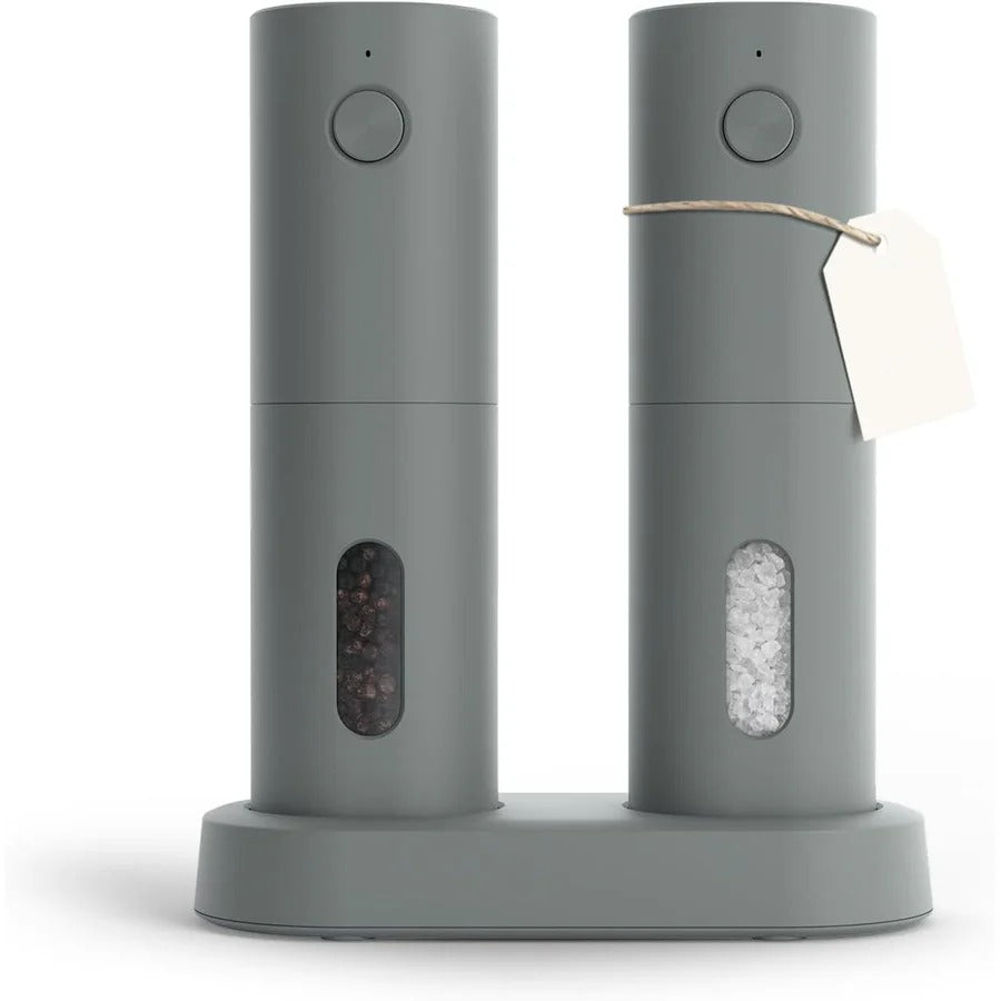 Automatic Electric Salt & Pepper Grinder Set | USB Rechargeable, LED Light & Adjustable Coarseness