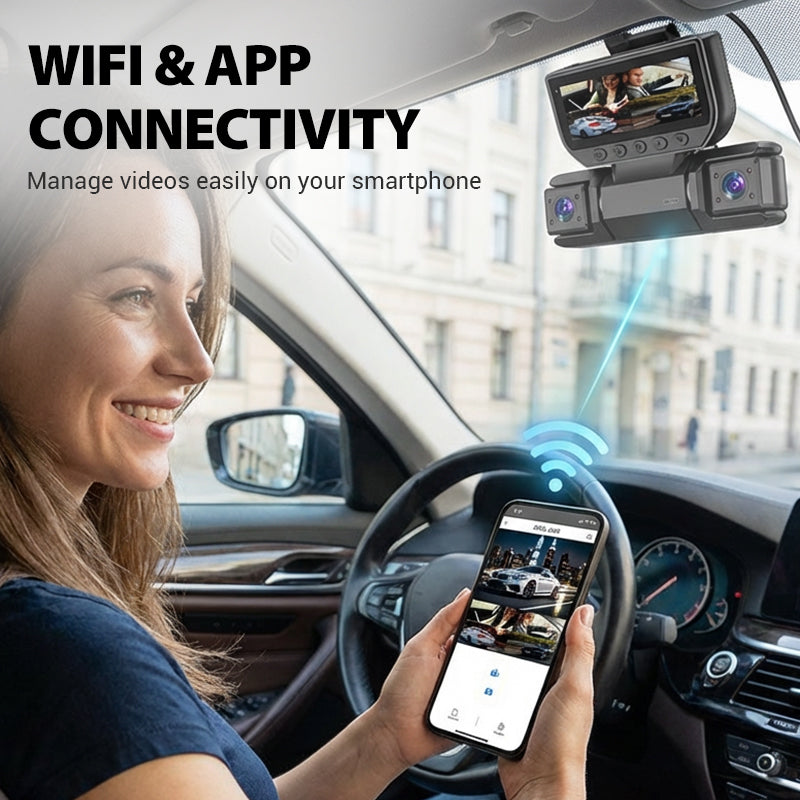 4-Channel 360° Dash Cam | All-Around Protection & Worry-Free Driving Recording