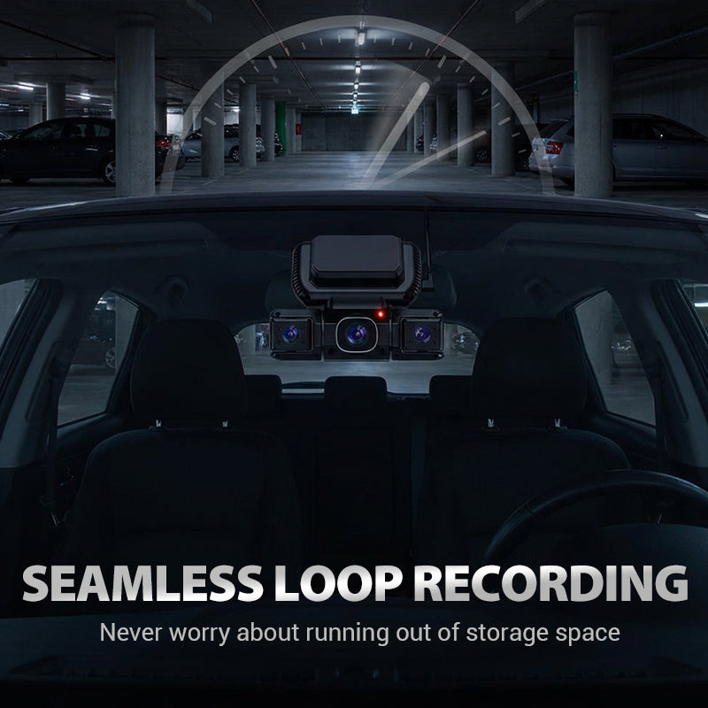 4-Channel 360° Dash Cam | All-Around Protection & Worry-Free Driving Recording