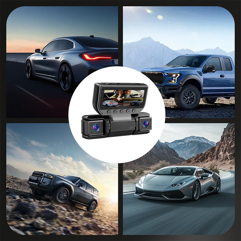4-Channel 360° Dash Cam | All-Around Protection & Worry-Free Driving Recording