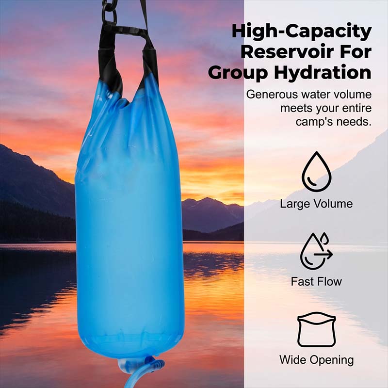 Portable Gravity Water Filter System for Outdoor Camping Hiking